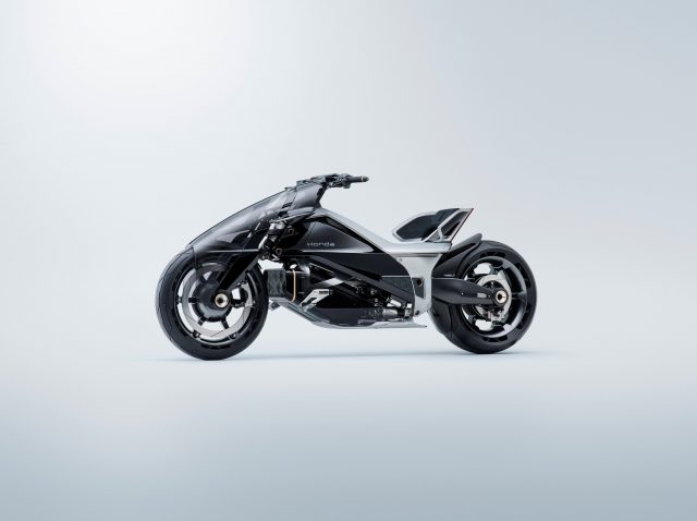 Honda is showcasing motorcycle concept models at the Japan Mobility Show 2025.