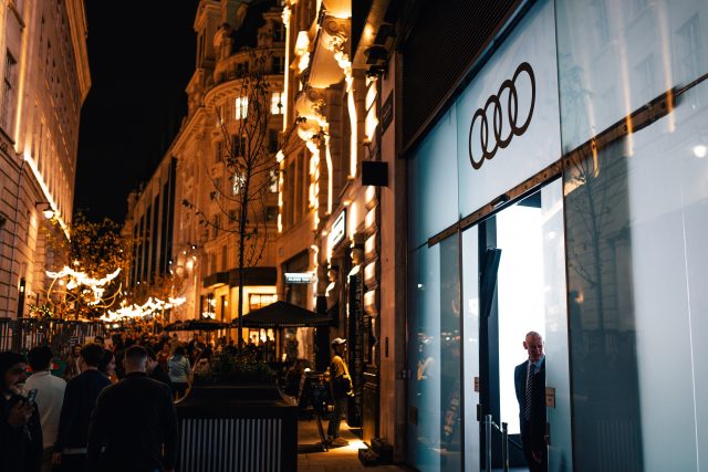 Audi Concept C lights up London Audi Concept C lights up London.