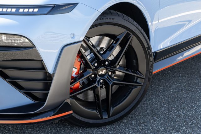 Hyundai IONIQ 6 N Performance Standard 20-inch forged wheels complete the aggressive stance, while drivers seeking a personalised touch can enhance their vehicle with N performance parts — track-inspired upgrades designed for both street and circuit use.