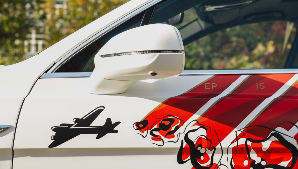 The fourth dedicated Remembrance Car, uniquely crafted by the Bentley Design team in collaboration with the colleague network BeReady.