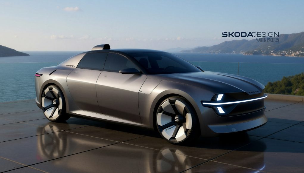 Classic spirit, modern vision: Škoda 100 reborn for the modern solid electric era.