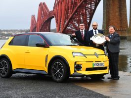 Renault 5 E-Tech wins ‘Scottish Car of the Year’, securing a second consecutive SCOTY crown for Renault.