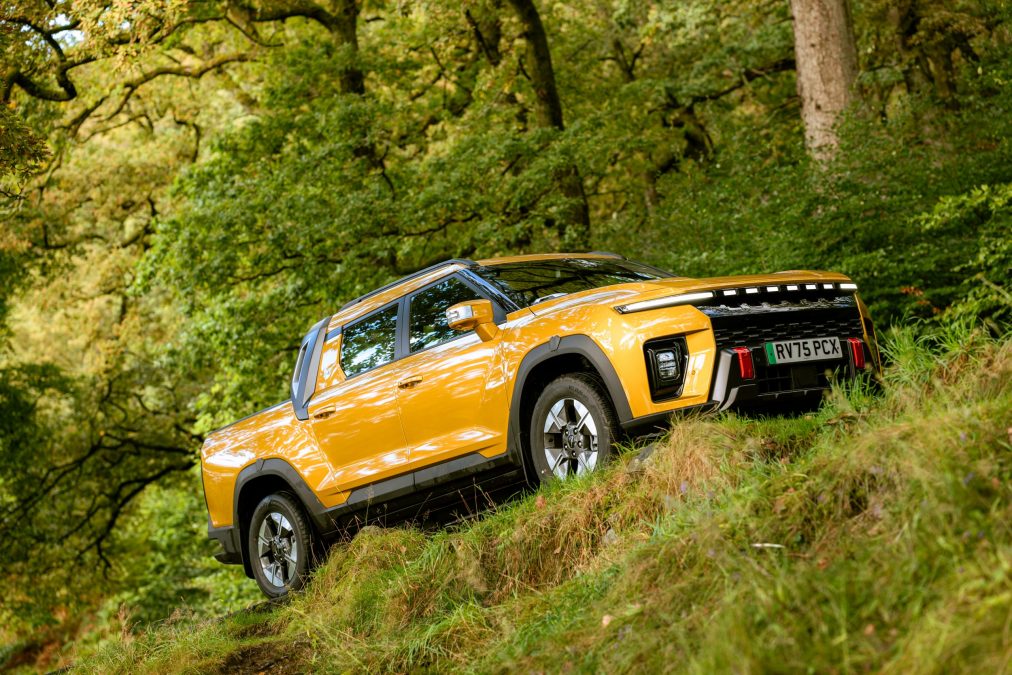 The all-new KGM Musso EV Pick-Up Priced at £39,995 incl. VAT, it has a 4% Benefit-in-Kind (BIK) rate for 2026/27, offering the lowest personal tax cost of any commercial vehicle—from just £30/month.