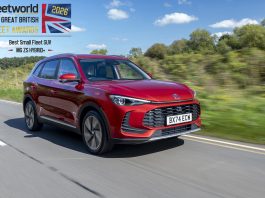 MG ZS Hybrid+ has won the Best Small Fleet SUV category in the 2026 Great British Fleet Awards.